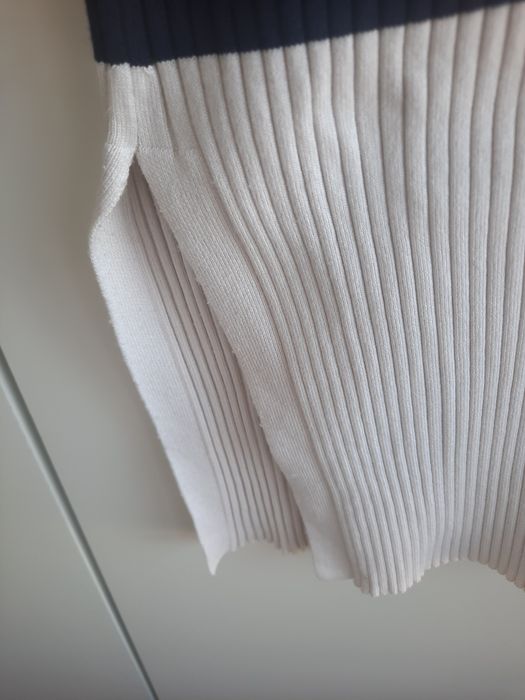 Vestido midi em malha canelada Tam.S da H&M