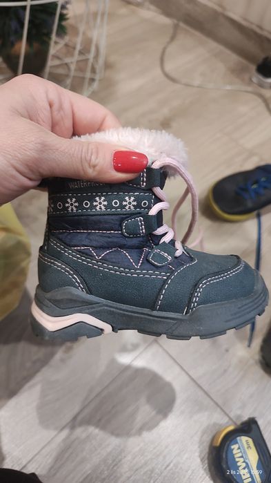 Nowe Buciki na zimę śniegowce dla dziewczynki r 20, dl wkładki 11cm