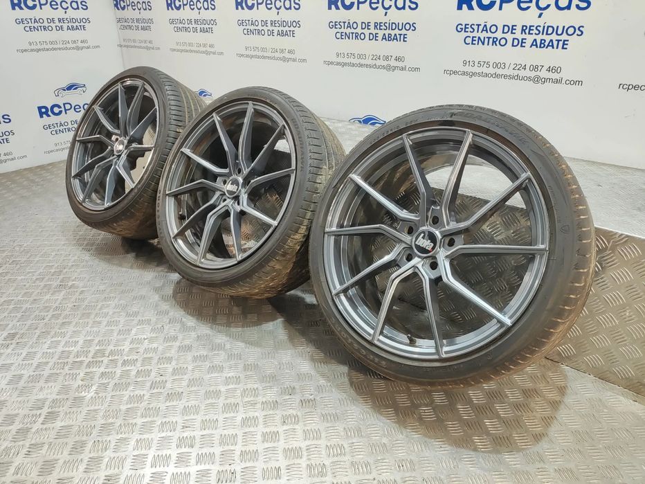 Conjunto 3 Jantes 19 Originais Bola Wheels B25 Gloss Gunmetal 8,5J