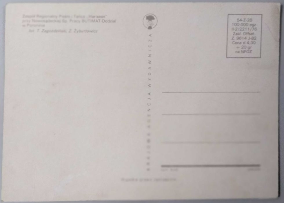 Stara widokówka Wesele Góralskie