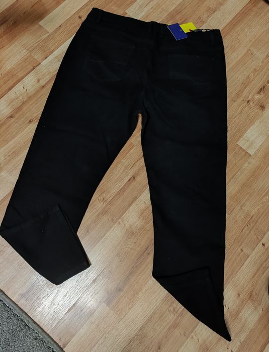Nowe czarne jeansy męskie XXL