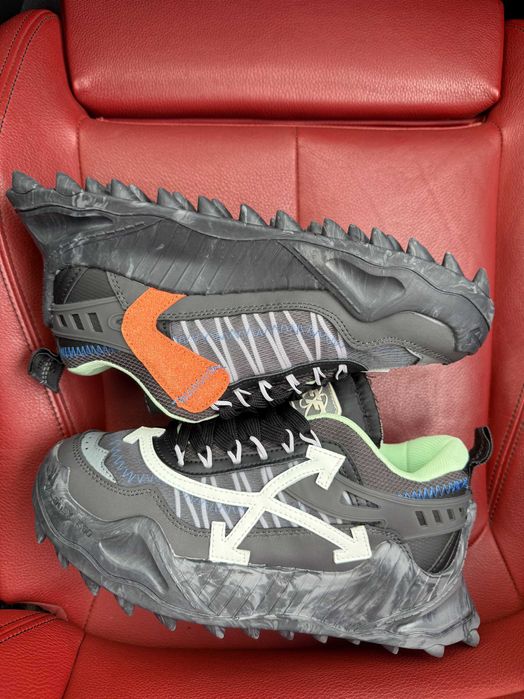 (БЕЗ ПЕРЕДОПЛАТИ)Off-White Odsy-1000 White Black Green офф вайт одсі