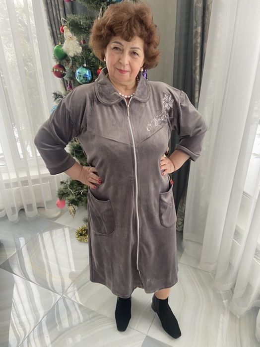 Халат велюровий. Великі розміри