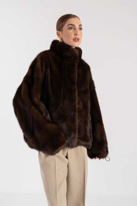 Норковая шуба Италия новая коллекция норка Saga Furs Норковый жакет