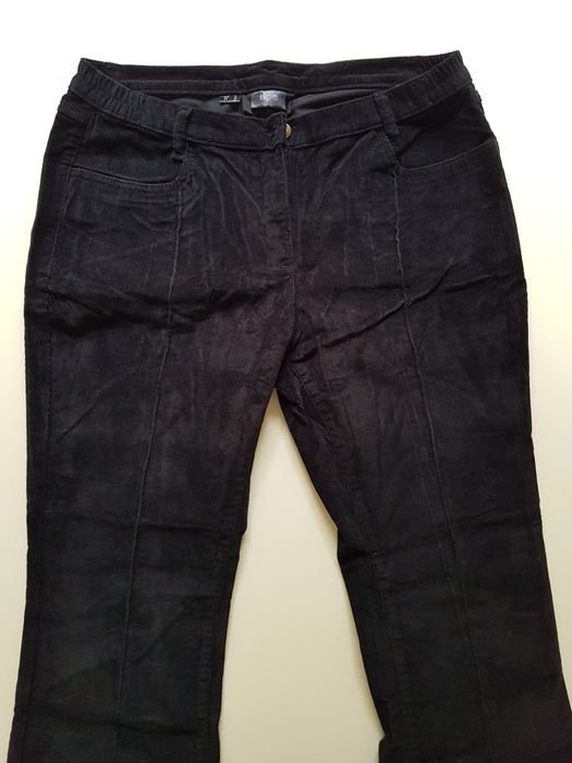 Sztruksy damskie czarne rozm. 44