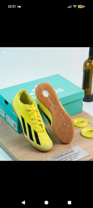 Chuteiras Adidas Crazy Fast Amarelo Fluorescente