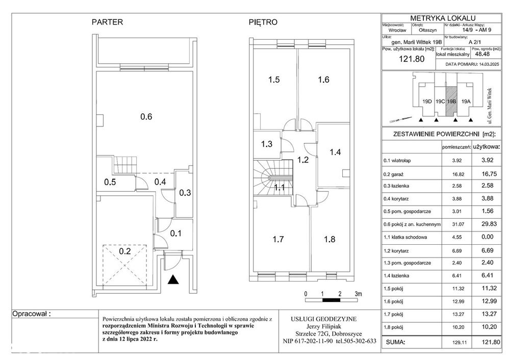 Dom segment bliźniaka 121,8m2 Ołtaszyn Wrocław