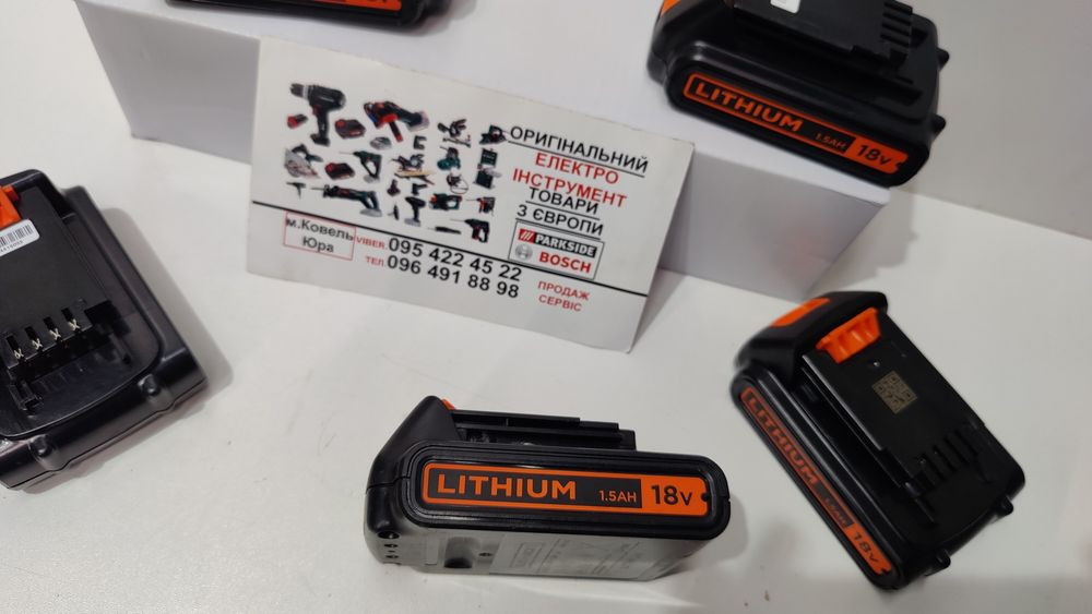 Оригінал акумулятор Black-Decker 18В 1.5А/BL 1518/батарея/аккумулятор