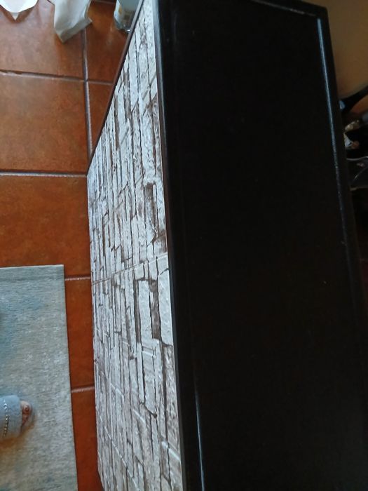 Móvel de bar feito em paletes