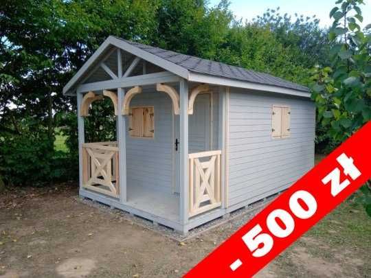 Domek drewniany narzędziowy,gospodarczy,ogrodowy,magazyn,taras, 3x3m