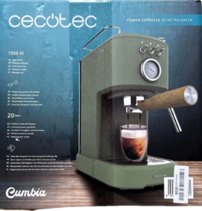 Máquina de café CECOTEC POWER ESPRESSOMÁQUINA DE CAFÉ EXPRESSO 20 BAR