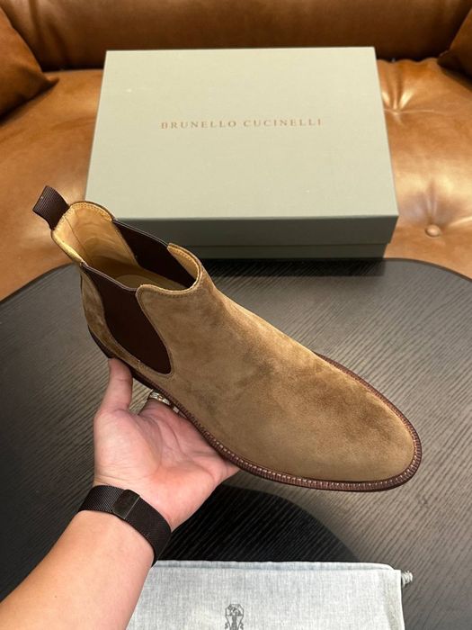 Bunello Cucinelli(39-44p) чоловічі ЗАМШЕВІ челсі, ботинки,черевики