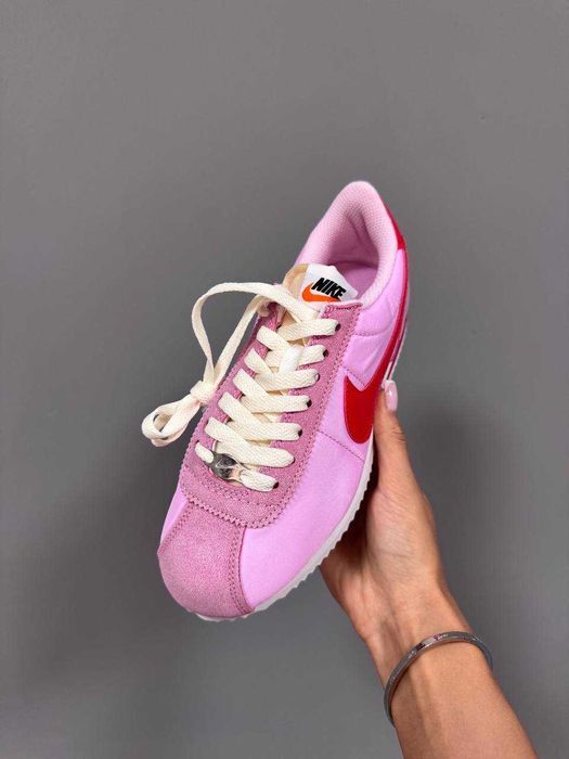 Кросівки Nike Cortez Pink/Red premium | Кроссовки Найк жіночі