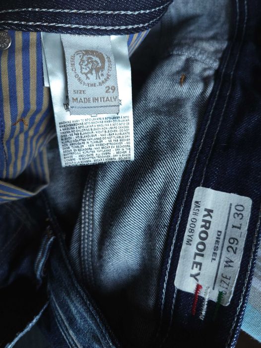 Джинсы Diesel Krooley jeans Italy w 29-30 navy.