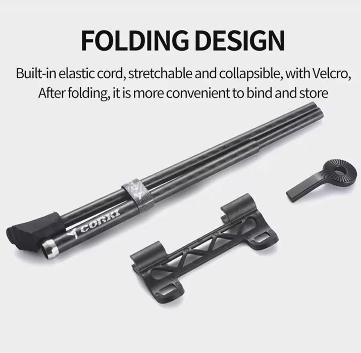 Stopka Carbon do roweru pod kola 26-27,5 cala