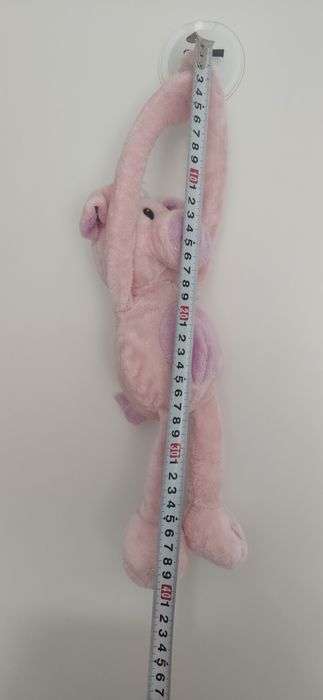 Pluszowa maskotka świnka do zawieszenia wózka fotelika