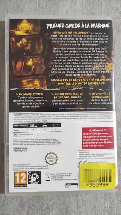 Jogos Nintendo Switch Bendy And The Ink Machine