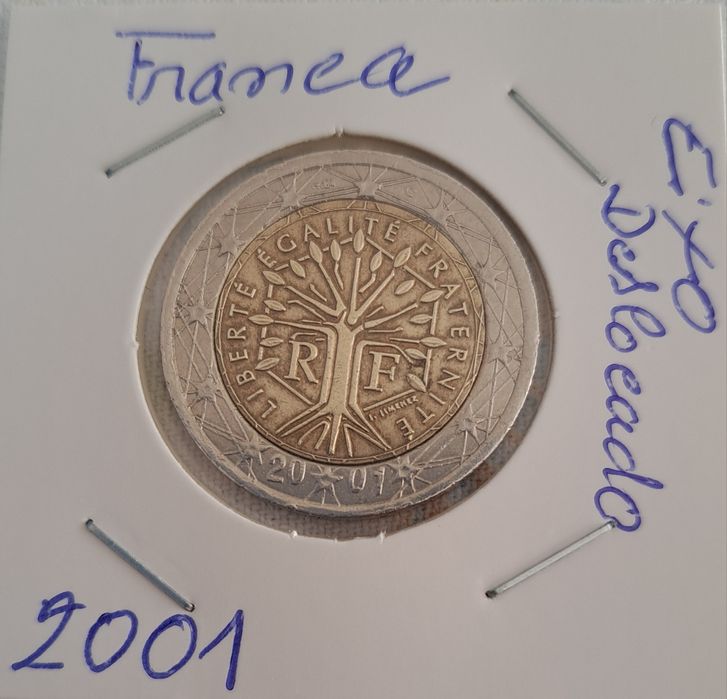 Moeda de 2 € Francesa com ERRO