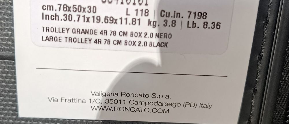 Duża walizka Roncato box 2.0