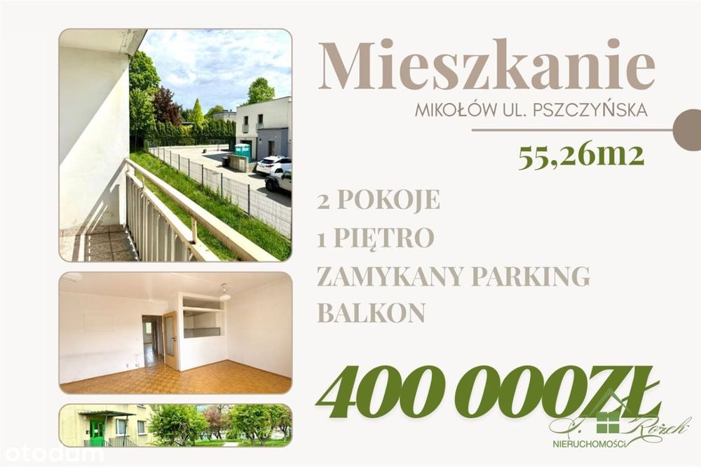Mieszkanie M55,26M2 1 Piętro + Balkon Mikołów