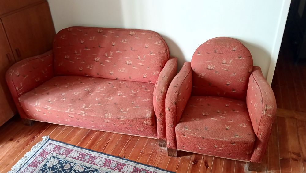 Conjunto de sofás art deco