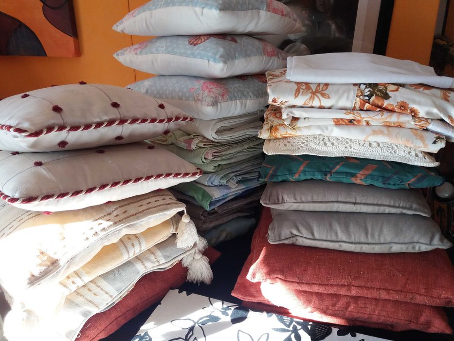 almofadas toalhas mesa cortinados capas sofás