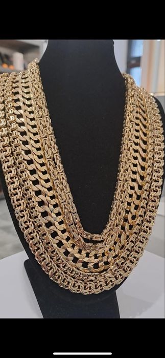 Złote łańcuszki Pr 585 - Nowe Najlepsze Ceny Cała Polska