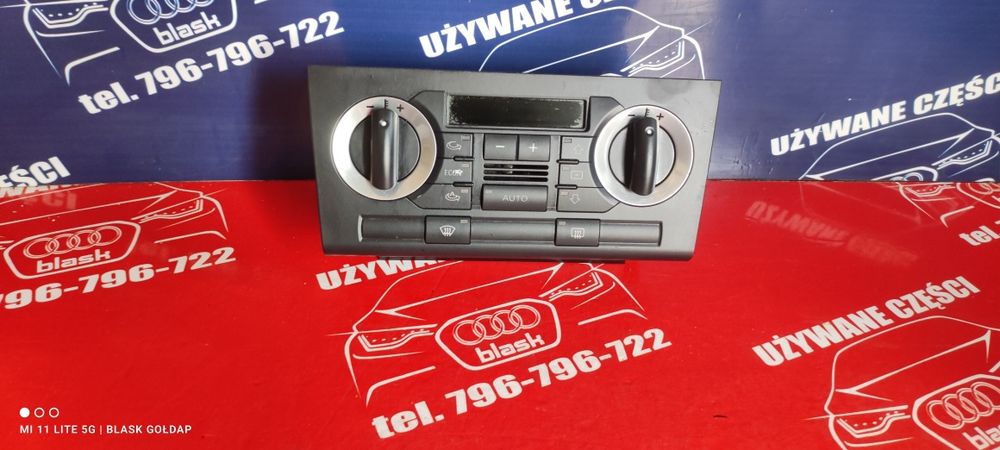 Klimatronik Panel Audi A3 8P 1.6 Manual 3D 2003 Blask Gołdap