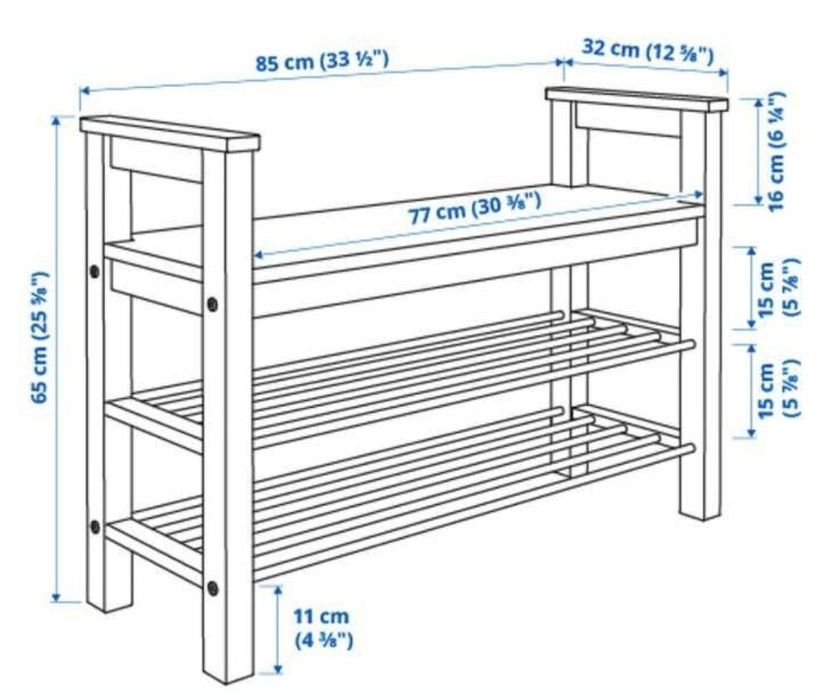 Sapateira branca Ikea
