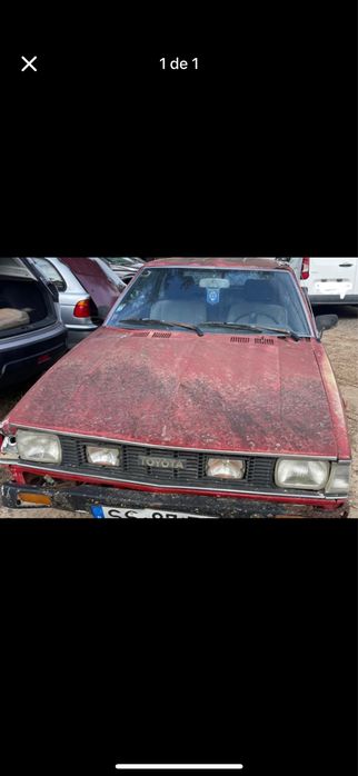 Frente Toyota ke70 liftback 1.3s Eixos Diferencial Motor Caixa de Velocidades