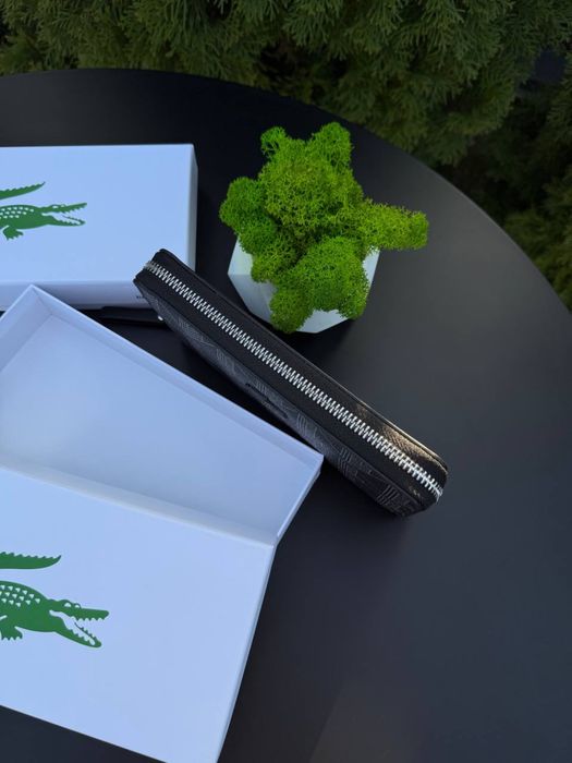 Гаманець Lacoste чоловічий Портмоне Лакоста з подарунковою коробкою