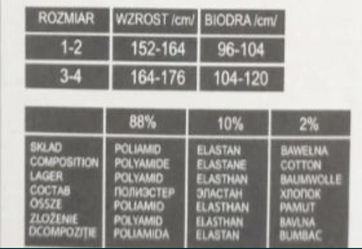 Pończochy łączone kolorystycznie mix