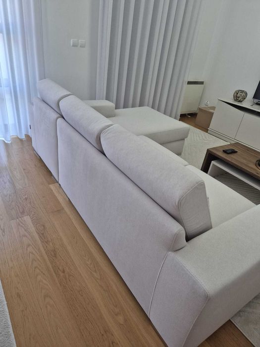 Sofá Geneve com Chaise Longue total 3 lugares - Antarte