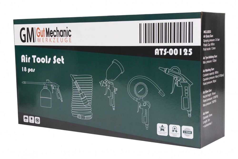 Набір пневмо-інструментів до компресора GUT MECHANIC