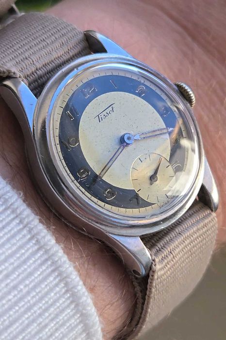 Tissot Bullseye  z 1944 roku II Wojna Światowa  Vintage