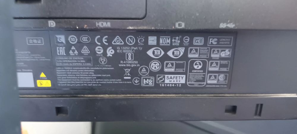 Para peças- monitor Lenovo A16215FTO-22"