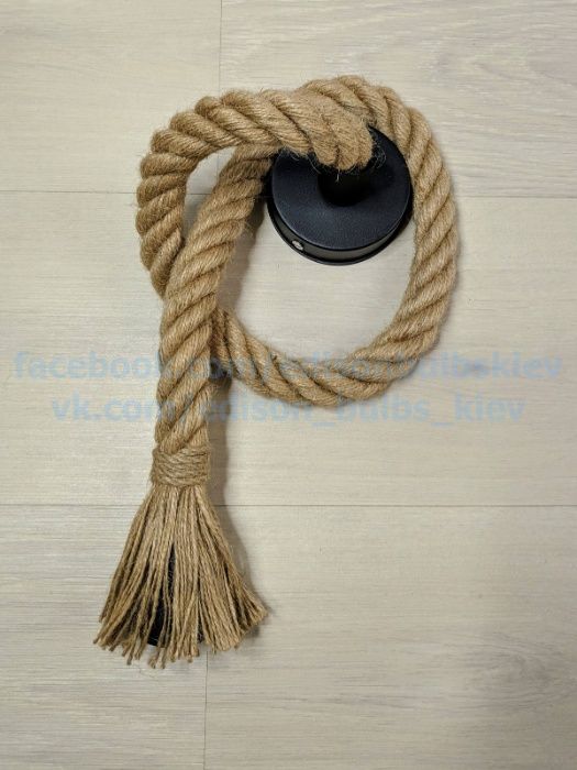 Канатний світильник із канату Канатный светильник Дріт у канаті