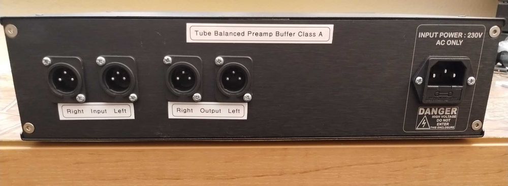 Lampowy Zbalansowany Preamp Bufor w klasie A wej. / wyj . XLR. Manufaktura