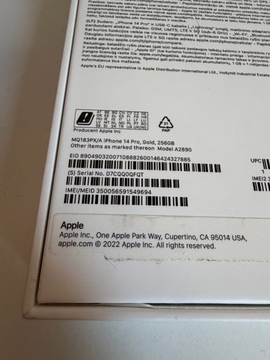Bateria 100% iPhone 14 Pro 256gb Bateria 100% Stan Idealny