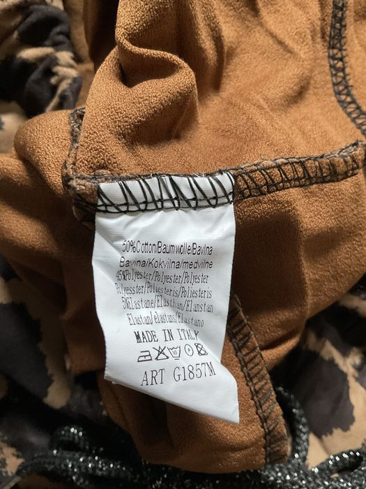 Spodnie damskie w dużą panterkę - Made in Italy