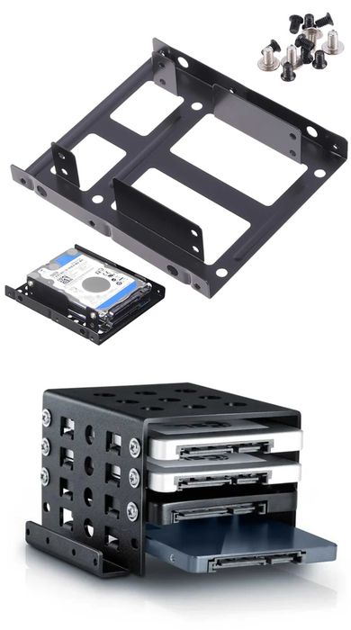 Фрейм переходник на 1 - 6 дисков 2,5" и 3,5" HDD SSD U.2/SAS/SATA