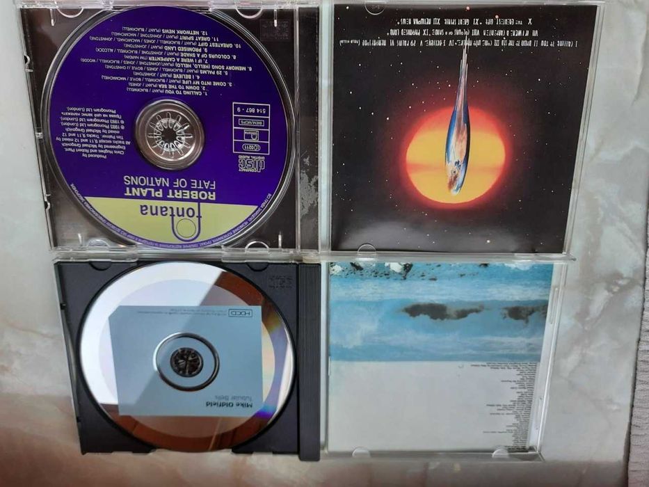 CD диск фирменный  mike oldfield, robert plant fate of nations,tubular