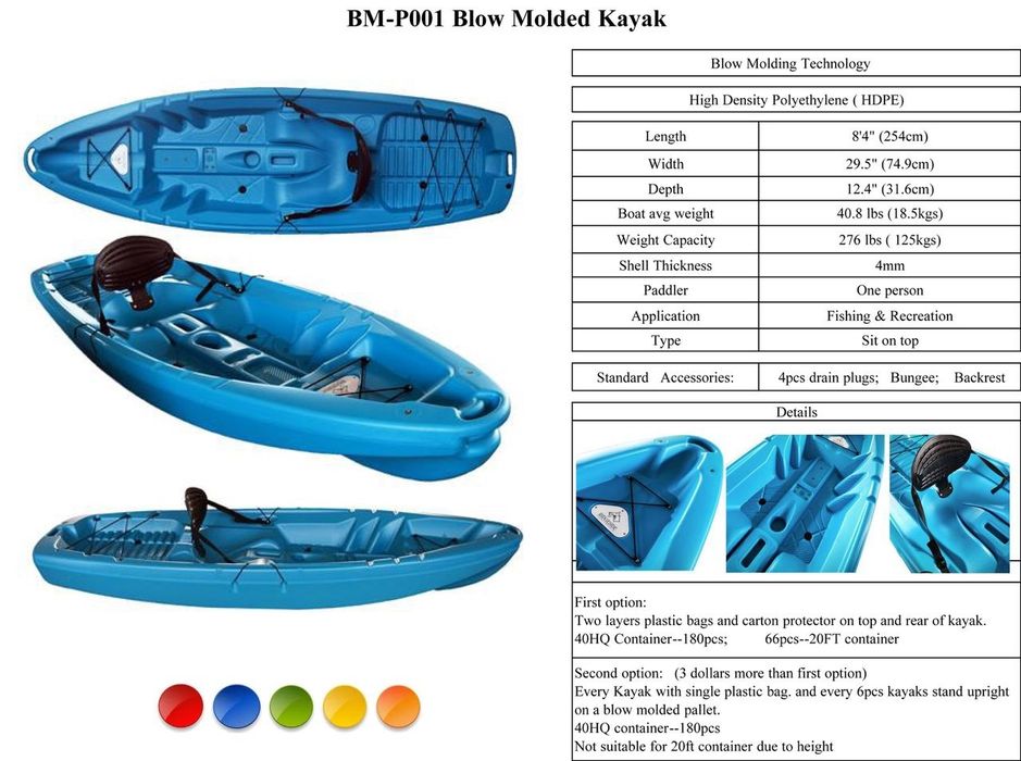 Kajak jednoosobowy "Sit-On-Top"