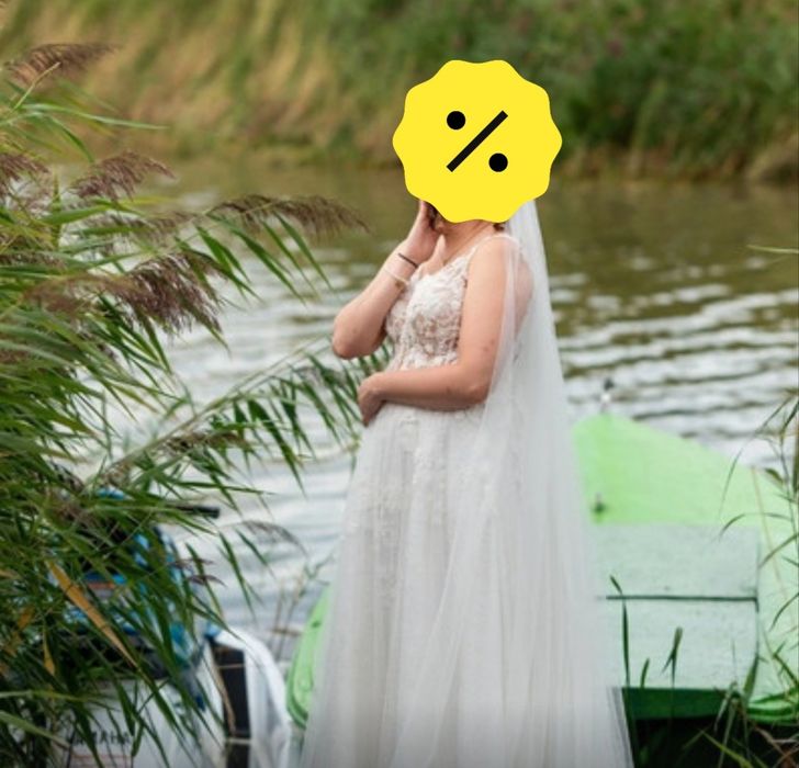 Sprzedam piękną suknię ślubna wraz z welonem