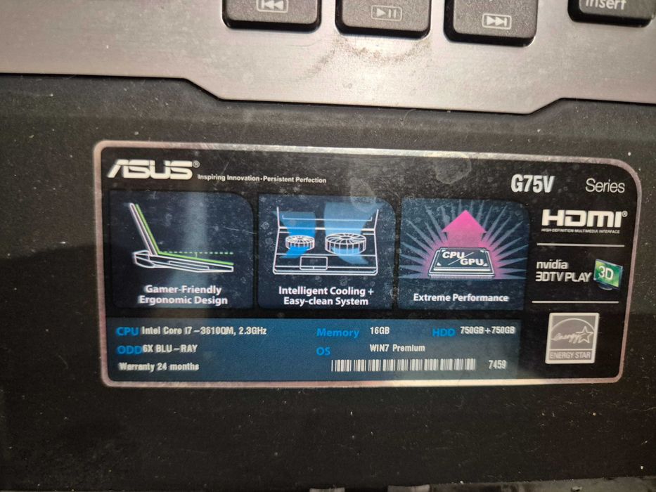 ASUS Gaming G75V Computer64740939649155121