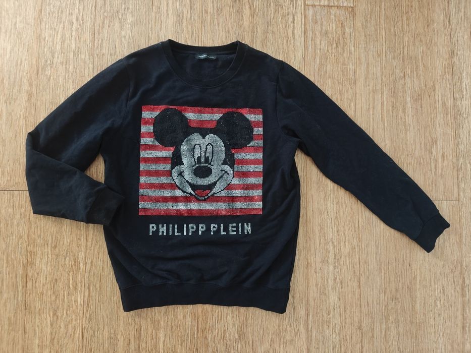 Bluza Philipp Plein M dżety cyrkonie myszka premium bawełniana
