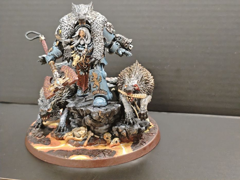 Warhammer 40000 Space Wolves Logan Grimnar - pomalowany