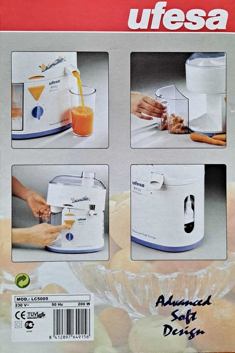 centrifugadora ufesa brio multifruit - maquina de fazer sumos