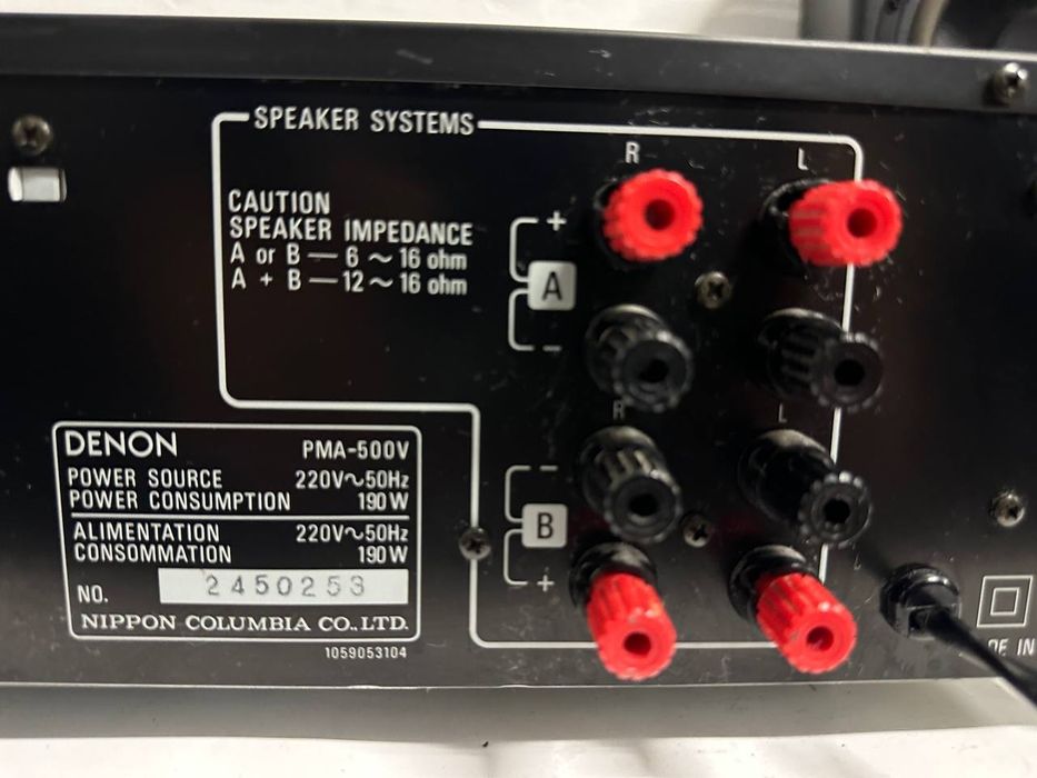 Wzmacniacz stereo Denon PMA 500 V, 2*130 watt.