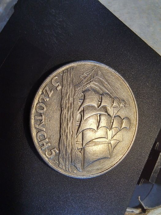 Moneta 5 zł 1936 żaglowiec